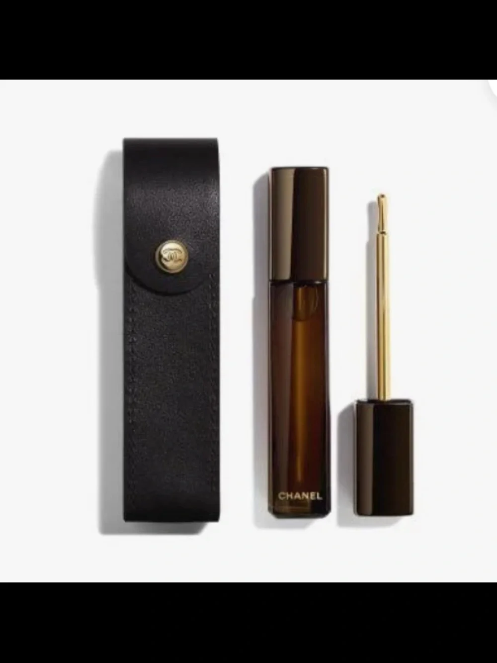 CHANEL Lip Gloss/Balm in Black and Brown with Black Case